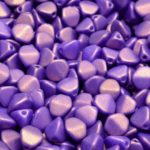 Pinch Czech Beads - Matte Gold Shine Purple - 7mm