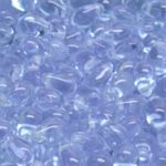 Teardrop Czech Beads - Crystal Alexandrite Light Purple Clear - 6mm x 9mm
