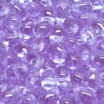 Teardrop Czech Beads - Crystal Light Amethyst Purple Clear - 6mm x 9mm