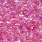 Teardrop Czech Beads - Crystal Hot Pink - 6mm x 9mm