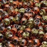 Mushroom Czech Beads - California Golden Rush - 6mm x 5mm