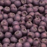Mushroom Czech Beads - Matte Chalk Vega Purple - 6mm x 5mm